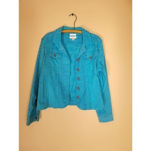 Christopher & Banks Stretch Jacquard Jacket